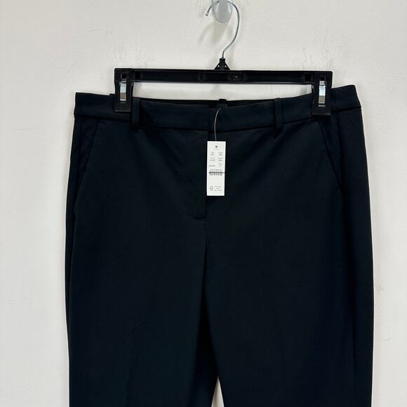 J.Crew Kaya Pant Bi Stretch Cotton Blend Black Classic Office Kick Out US 6 NWT - Picture 7 of 13